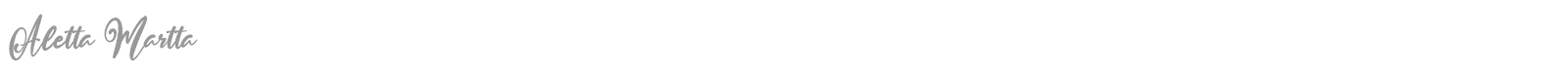 Aletta Martta font preview
